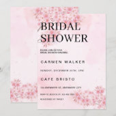 Cherry Blossom Pink Sakura Floral Vrijgezellenfees Kaart (Voorkant / Achterkant)