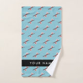 Cherry Blossom, Pink Sakura, Jouw naam Bad Handdoek (Handdoek)