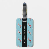 Cherry Blossom, Pink Sakura, Jouw naam Bagagelabel (Achterkant verticaal)