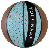 Cherry Blossom, Pink Sakura, Jouw naam Basketbal (Verticaal)