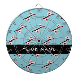 Cherry Blossom, Pink Sakura, Jouw naam Dartbord