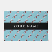 Cherry Blossom, Pink Sakura, Jouw naam Deurmat (Voorkant)