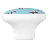 Cherry Blossom, Pink Sakura, Jouw naam Keramische Knop (Zijkant)