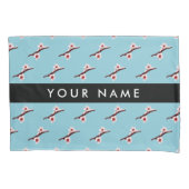 Cherry Blossom, Pink Sakura, Jouw naam Kussensloop (Voorkant)