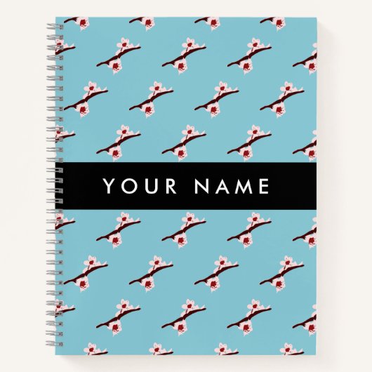Cherry Blossom, Pink Sakura, Jouw naam Notitieboek (Voorkant)