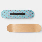 Cherry Blossom, Pink Sakura, Jouw naam Persoonlijk Skateboard (Horizontaal)