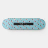 Cherry Blossom, Pink Sakura, Jouw naam Persoonlijk Skateboard (Horizontaal)