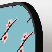 Cherry Blossom, Pink Sakura, Jouw naam Pickleball Paddle (Links Detail)