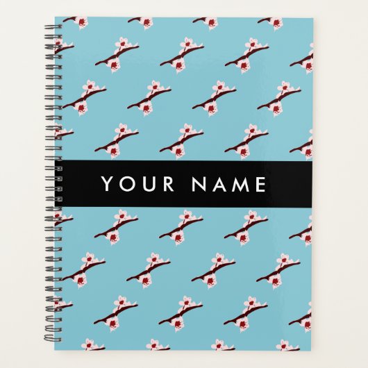 Cherry Blossom, Pink Sakura, Jouw naam Planner (Voorkant)