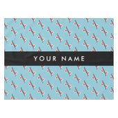 Cherry Blossom, Pink Sakura, Jouw naam Tafelkleed (Voorkant (Horizontaal))