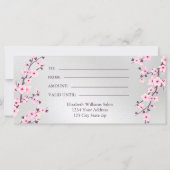 Cherry Blossom Pink Silver Cadeaubon (Achterkant)
