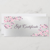 Cherry Blossom Pink Silver Cadeaubon (Voorkant)