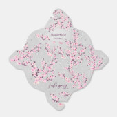 Cherry Blossom Pink Silver Glitter | Weddenschap Bedankdoosjes (Uitgevouwen)