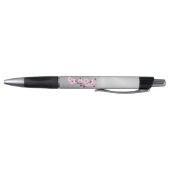 Cherry Blossom Pink Silver Monogram Pen (Bodem)