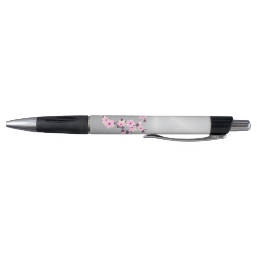 Cherry Blossom Pink Silver Monogram Pen (Bodem)