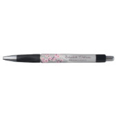 Cherry Blossom Pink Silver Wedding Planner Pen (Voorkant)