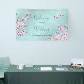 Cherry Blossom Pink Turquoise Spandoek (Beurs)