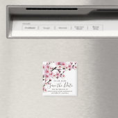 Cherry Blossom Pink Wedding Save the Date Magneten (Insitu (Vaatwasser))