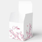 Cherry Blossom Pink White Aangedag Bedankdoosjes (Geopend)