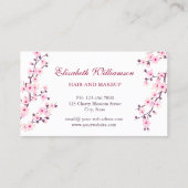 Cherry Blossom Pink White Appointard Visitekaartje (Achterkant)