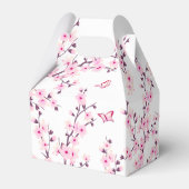 Cherry Blossom Pink White Birthday Bedankt Bedankdoosjes (Achterkant)