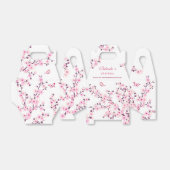 Cherry Blossom Pink White Birthday Bedankt Bedankdoosjes (Uitgevouwen)