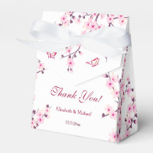 Cherry Blossom Pink White Custom Wedding