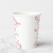 Cherry Blossom Pink White - dag Papieren Bekers (Rechts)