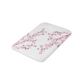 Cherry Blossom Pink White Floral Badmat (Gekanteld)