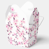 Cherry Blossom Pink White Floral Bedankdoosjes (Geopend)