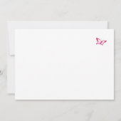 Cherry Blossom Pink White Hartelijk dank Bedankkaart (Achterkant)