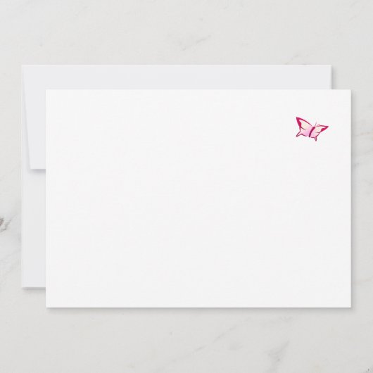 Cherry Blossom Pink White Hartelijk dank Bedankkaart (Achterkant)