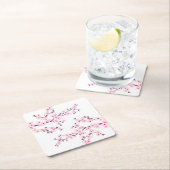 Cherry Blossom Pink White Kartonnen Onderzetters (Insitu)