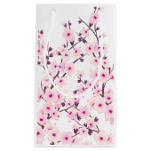  Cherry Blossom Pink White Klein Cadeauzakje (Voorkant)