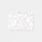 Cherry Blossom Pink White Pattern Post-it® Notes (Voorkant)