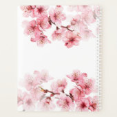 Cherry Blossom Pink White Planner (Achterkant)