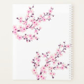 Cherry Blossom Pink White Planner (Achterkant)