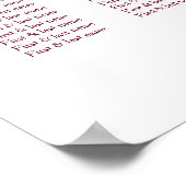 Cherry Blossom Pink White | Weddenschap Poster (Hoek)