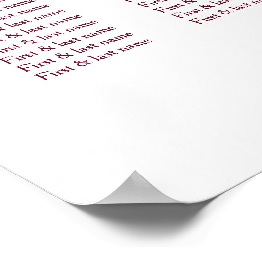 Cherry Blossom Pink White | Weddenschap Poster (Hoek)