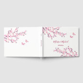 Cherry Blossom Pink White Wedding Gastenboek (Volledig)