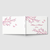 Cherry Blossom Pink White Wedding Gastenboek (Volledig)