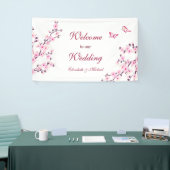 Cherry Blossom Pink White Wedding Spandoek (Beurs)
