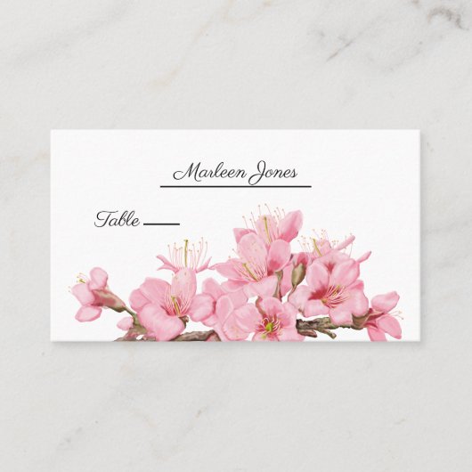 Cherry blossom plaatskaartje (Voorkant)