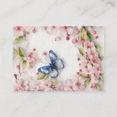 Cherry Blossom Plaatskaartje (Achterkant)