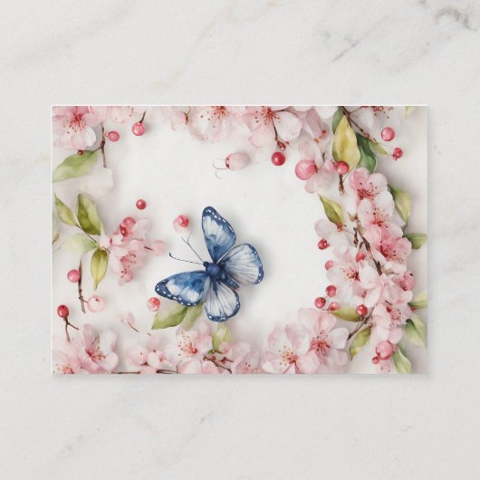 Cherry Blossom Plaatskaartje (Achterkant)