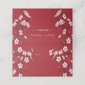 Cherry Blossom Place Card Plaatskaartje (Buitenkant ongevouwen)