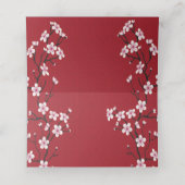 Cherry Blossom Place Card Plaatskaartje (Binnenkant ongevouwen)