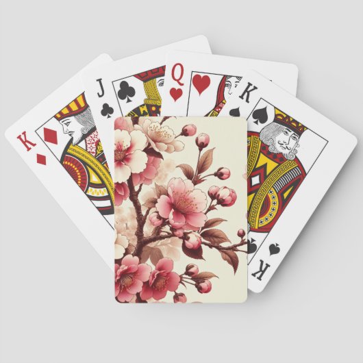Cherry Blossom Pokerkaarten (Achterkant)