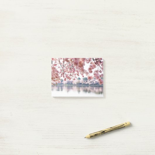 Cherry Blossom Post-it® Notes (Op bureau)