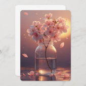 Cherry Blossom Postcard - Elegant Hand-Drawn Sakur Kaart (Voorkant / Achterkant)